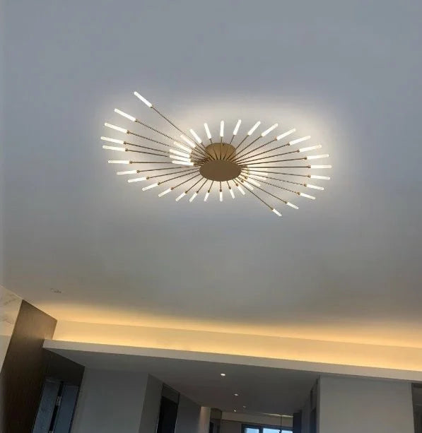 Bedroom Ceiling Light Fixtures Modern LED Ceiling Chandelier Light for Living Room Nordic Firework Dining Room Hall Ceiling Lamp