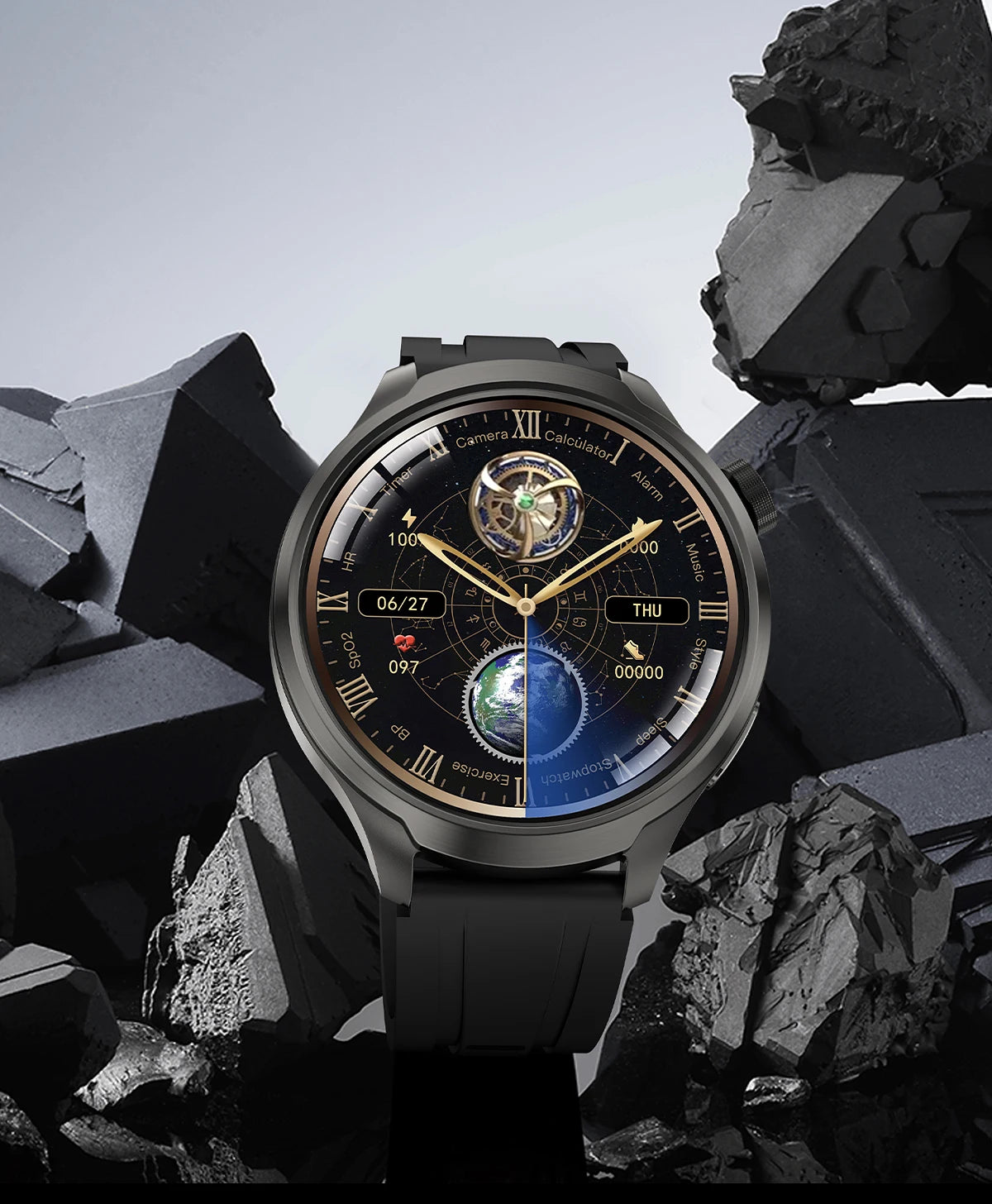 2025 New GPS Sports NFC Fashion Smartwatch Men's 1.85 "AMOLED Screen Heart Rate Blood Pressure Health Smart Watch For Huawei IOS