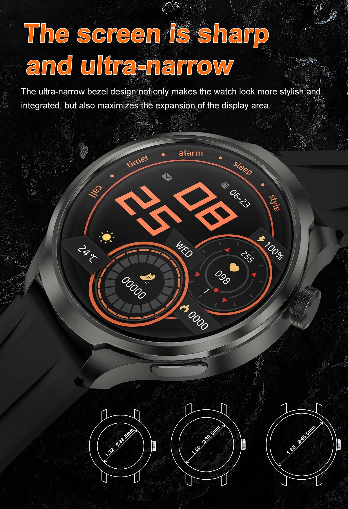 2025 New GPS Sports NFC Fashion Smartwatch Men's 1.85 "AMOLED Screen Heart Rate Blood Pressure Health Smart Watch For Huawei IOS