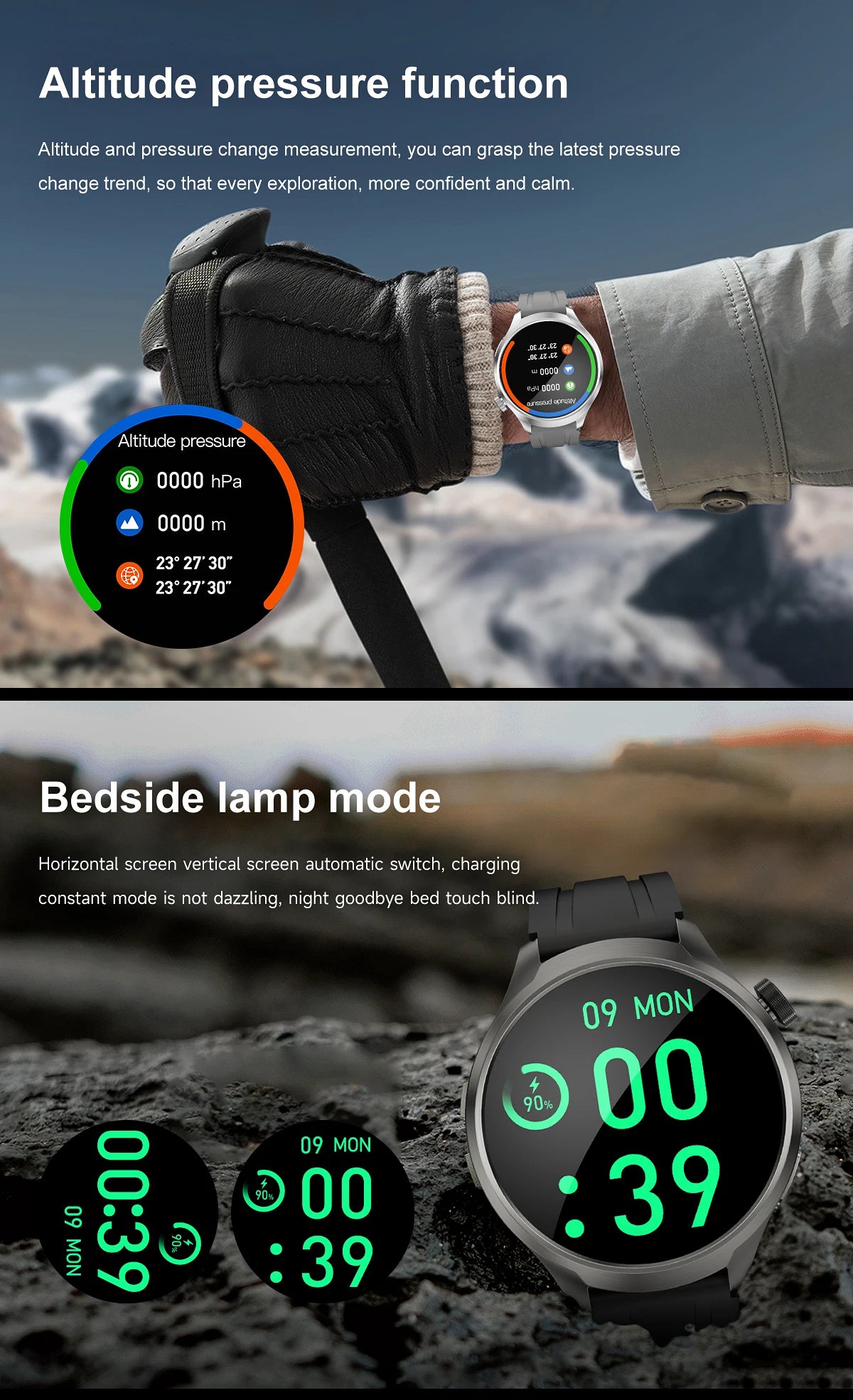 2025 New GPS Sports NFC Fashion Smartwatch Men's 1.85 "AMOLED Screen Heart Rate Blood Pressure Health Smart Watch For Huawei IOS