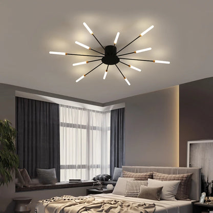 Bedroom Ceiling Light Fixtures Modern LED Ceiling Chandelier Light for Living Room Nordic Firework Dining Room Hall Ceiling Lamp