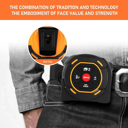 3-in-1 Laser Tape Measure 40/60M Meters Infrared Laser Distance Measuring Smart Energy Ruler High Precision Measuring Instrument