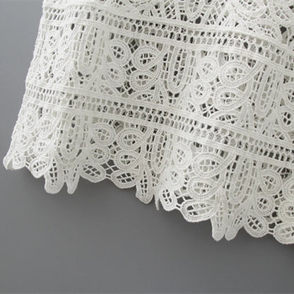 SHOP EASY™ Cotton Crochet Tank Top Sexy Knitted Hollow Out Vest Crop Top for Women
