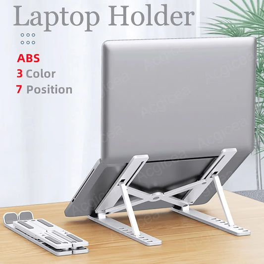 SHOP EASY™ Portable Laptop Stand 7/10 Gears Foldable ABS Tablet