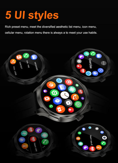 2025 New GPS Sports NFC Fashion Smartwatch Men's 1.85 "AMOLED Screen Heart Rate Blood Pressure Health Smart Watch For Huawei IOS