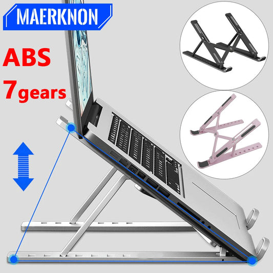 SHOP EASY™ Portable Laptop Stand 7/10 Gears Foldable ABS Tablet