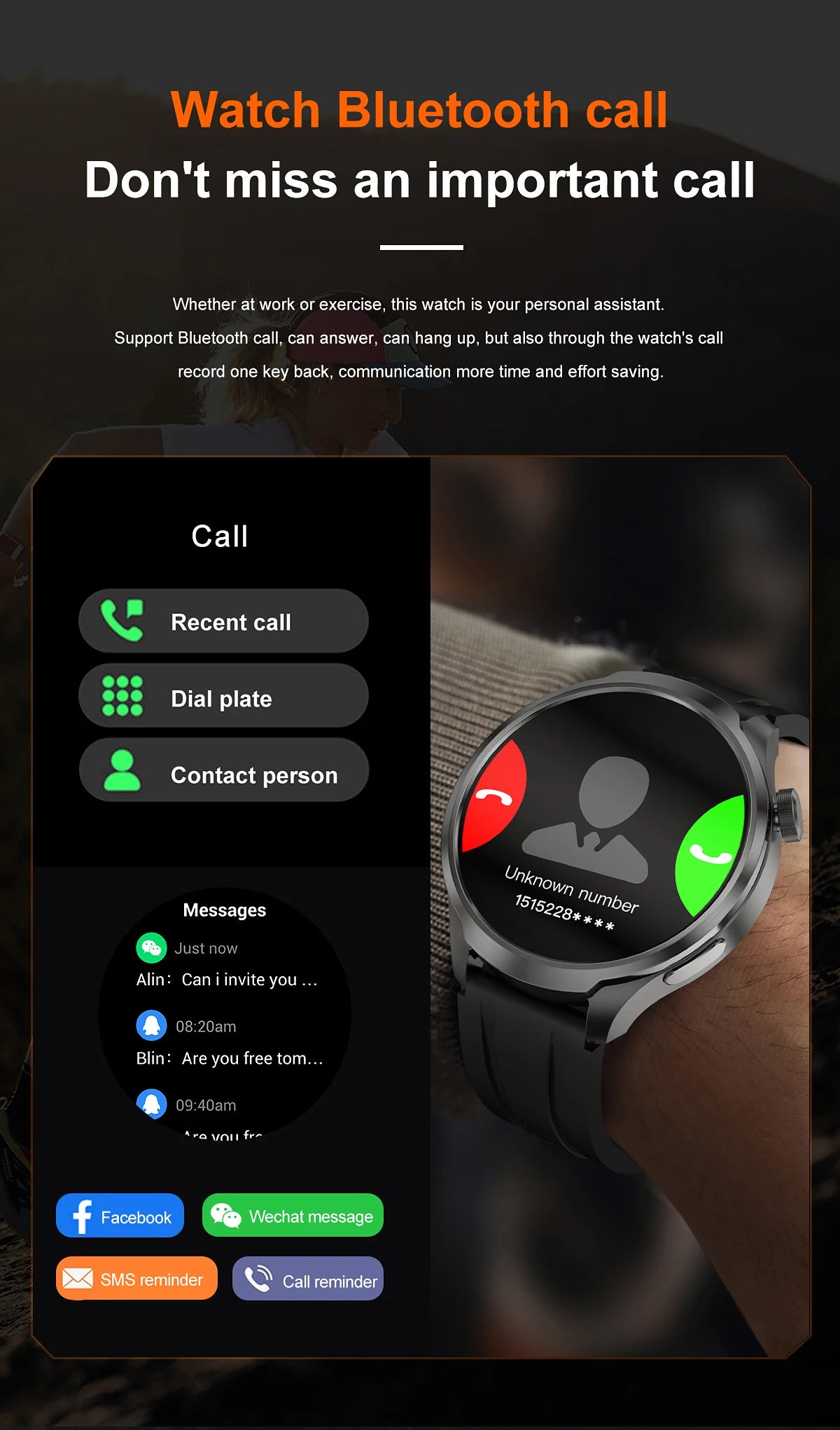 2025 New GPS Sports NFC Fashion Smartwatch Men's 1.85 "AMOLED Screen Heart Rate Blood Pressure Health Smart Watch For Huawei IOS