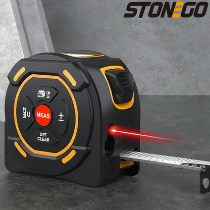3-in-1 Laser Tape Measure 40/60M Meters Infrared Laser Distance Measuring Smart Energy Ruler High Precision Measuring Instrument