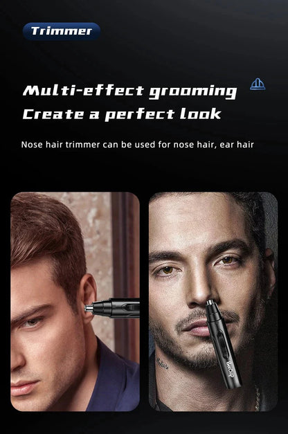 SHOP EASY™ Black Electric Nose and ear Hair Trimmer