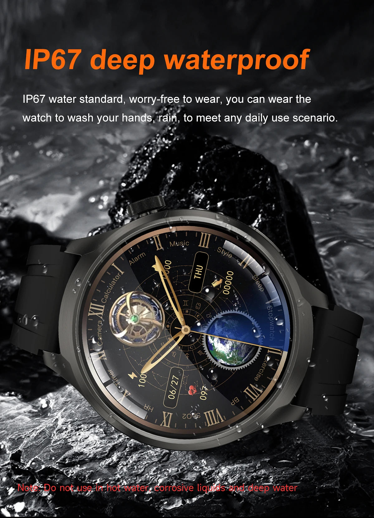 2025 New GPS Sports NFC Fashion Smartwatch Men's 1.85 "AMOLED Screen Heart Rate Blood Pressure Health Smart Watch For Huawei IOS