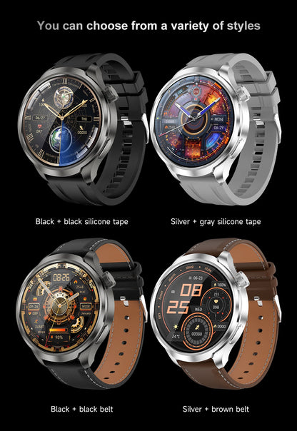 2025 New GPS Sports NFC Fashion Smartwatch Men's 1.85 "AMOLED Screen Heart Rate Blood Pressure Health Smart Watch For Huawei IOS