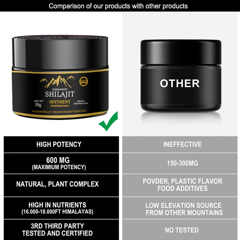 Original Himalayan Shilajit Resin,Natural Pure Shilajit Resin with Fulvic Acid,For Immune Health E jaculation,85+ Trace Mineral