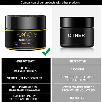 Original Himalayan Shilajit Resin,Natural Pure Shilajit Resin with Fulvic Acid,For Immune Health E jaculation,85+ Trace Mineral