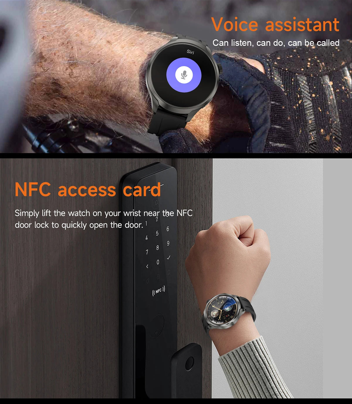 2025 New GPS Sports NFC Fashion Smartwatch Men's 1.85 "AMOLED Screen Heart Rate Blood Pressure Health Smart Watch For Huawei IOS