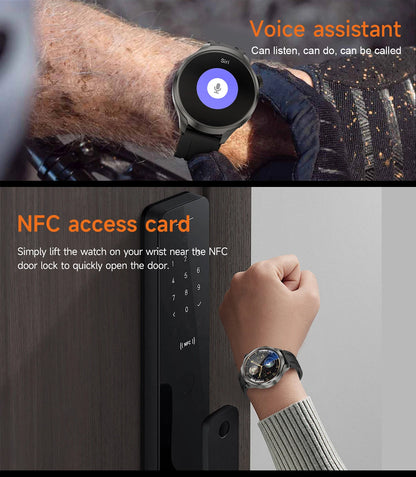 2025 New GPS Sports NFC Fashion Smartwatch Men's 1.85 "AMOLED Screen Heart Rate Blood Pressure Health Smart Watch For Huawei IOS