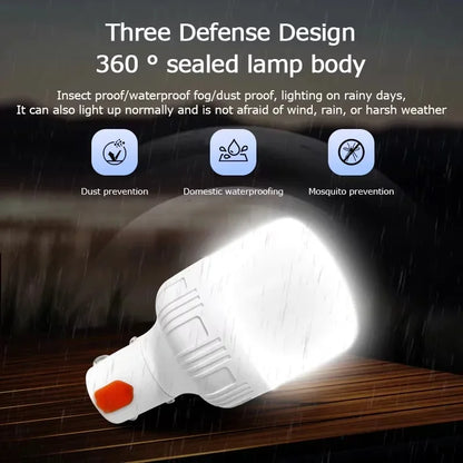 SHOP EASY™ Portable Rechargeable Dimmable LED Bulb Outdoor Tent Light