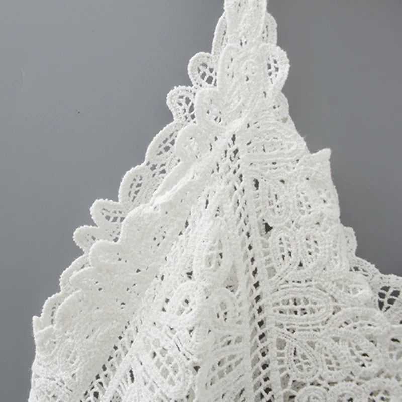 SHOP EASY™ Cotton Crochet Tank Top Sexy Knitted Hollow Out Vest Crop Top for Women