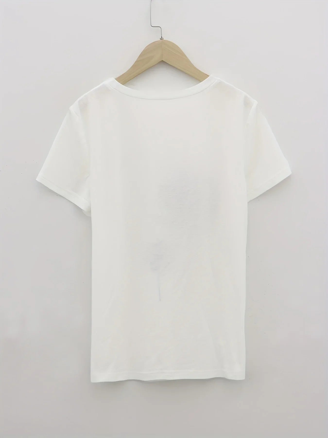 SHOP EASY™ Dandelion Print Crew Neck T-Shirt, Casual Short Sleeve Top