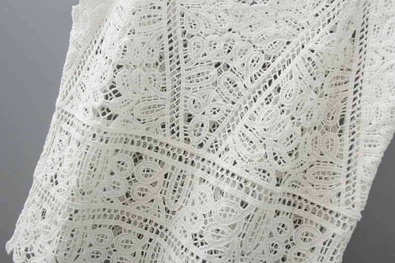 SHOP EASY™ Cotton Crochet Tank Top Sexy Knitted Hollow Out Vest Crop Top for Women