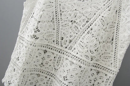 SHOP EASY™ Cotton Crochet Tank Top Sexy Knitted Hollow Out Vest Crop Top for Women